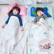 밀로앤개비 분리형 모달 사계절 어린이집 낮잠이불 미니베개 세트, 리틀캐리커처 로라/미니딜런1마이크로1