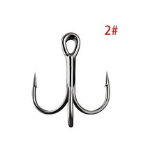플로트 미끼 찌 도구 루어 낚시 Owler 5003 Black Fishing Tee 후크 오징어 바닷물 잉어 어시스트 지그 트리플 Pesca Triples Circle, 1 Packs, 2