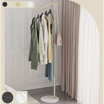 이동형 파이프 긴옷 행거 양복 걸이 세우는 옷걸이 스탠드 세워놓은 이동식 배관 스탠딩 코트 휑가, 화이트