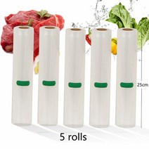 진공기 BPA 프리 5 롤/로트 주방 식품 진공 포장기 보관 가방 12 + 20 28cm * 500cm, 11 10Rolls 28cm