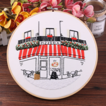 프랑스자수 DIY 패키지, 51 레스토랑 25cm, 1개