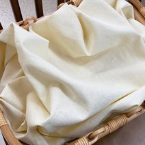 대폭 15수 바이오워싱 마100% 린넨천 무지 원단 8종 150X180 2마, 크림아이보리