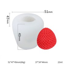 발렌타인 데이 실리콘 몰드블루 베리 양초 금형 3D 시뮬레이션 과일 수제 공예 용품, 12 SW-62
