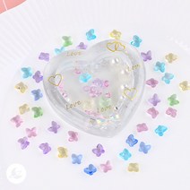 크리스탈 미니 입체 나비 레진 아트 공예 재료 R309, 단품