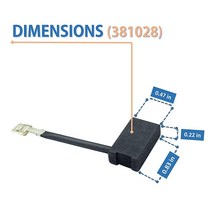 Assollve 6팩 신뢰할 수 있는 38102808 탄소 브러시 교체품 및 38102802용 DW717 DW718 DWS780과 호환 6개/팩