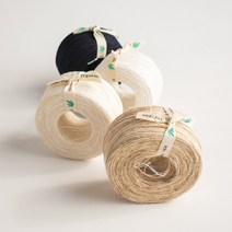 [울클럽]예고은 천연 삼베실 친환경 수세미실 제로웨이스트실 오가닉실, 2. 브라운(코팅)