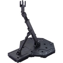 반다이 건담 액션베이스 스탠드 1형 Bandai Gundam Action Base 1 Display Stand MG HG HGUC (1/100 Scale. 1/144 Scale), 블랙(검정/BLACK)