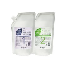 [DADA] 다다 퓨레이라 볼륨 스트레이트(소프트-손상모발용) 1제500ml+2제500ml(액상타입), 1개