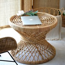 라탄 커피테이블 원형 M