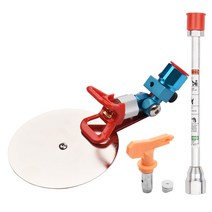 에어리스도장기 7/8-스플래시 방지 배플 517 팁 연장 폴이있는 와그너 에어리스 페인트 분무기 용 인치 스프레이 가이드 액세서리 도구, [01] with Extension Pole, 01 with Extension Pole