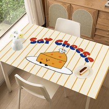 폴라도레 방수 PVC 가죽 식탁보 4인 6인용 빈티지 테이블보, 2.4인용(120x80cm), 4.세이치즈