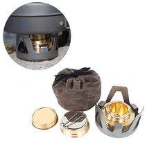 [OB69]소형 휴대용 스토브 버너 화로 카라반 캠핑카 글램핑, 그린