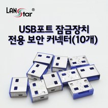 [LANstar] USB포트 잠금장치 전용 보안 커넥터(블루/10개)[20163] LS-USBLOCK-B, 상세페이지 참조