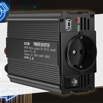 자동차 인버터 12V ~ 220V 전원 600W DCAC 전압 변환기 USB EU 수정 사인파 자동 충전기 소형 공급 장치