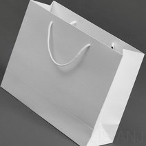 리시안제이 40X30CM 인쇄 프린트용 종이가방 무지 화이트 선물가방 답례품