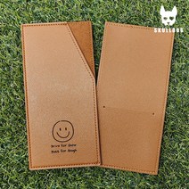 스마일 골프 지갑 내기지갑 가죽 라운딩 머니클립 요술지갑 캐디용품 버디나비 돈봉투, 스마일지갑 01.카드수납형 브라운