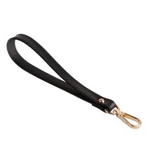 정품 가죽 핸드백 스트랩 가방 교체 손목 버클 핸즈프리 팔찌 지갑 키 체인, 02 Black Gold