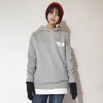 보더마인드 Pictogram Grey hoodie 그레이 보드복 상의 남여공용 후드티