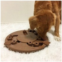 니나오토슨 도그 워커 강아지 IQ 장난감 지름 35cm x 높이 5.1cm, 3개