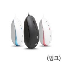 유선 광마우스 TG-M300UN 무소음 핑크 USB, 유선 광마우스 TG-M300UN 무소음 USB