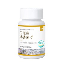 SY 구절초 추출물 정 500mg 60정 국내산 100% 구일초 분말 알약 형 캡슐 리나린 발효우슬등 복합물 참당귀 상어연골 초록입홍합 관절 연골 식약처 식약청 인증 인정, 관절연골엔구절초500mgx60정1set