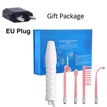 갈바닉 얼굴 고주파 피부 마사지기 초음파 가정용 홈케어 DARSONVAL-휴대용 전극 고주파 스팟 여드름 리무, 07 gift EU_03 스페인