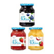 복음자리 45도 딸기잼 +사과잼 +블루베리잼 (3종) 과일잼