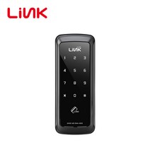 유니코 LINK LS-300 샤시문용 보조키 번호키 카드키 내부잠금기능 바로잠김기능 디지털도어락 샤시문전용 상가 빌라 사무실