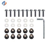 pcx 부품 호환 혼다 오토바이 앞 유리 앞 유리 볼트 나사 너트 패스너, 5mm 티타늄, 1개