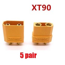 리포배터리 rc카 드론 인산 철 충전기 무선 1020pcs xt60 xt30 xt90, 5 쌍 xt90