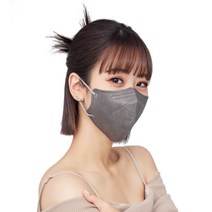 더맑은 참 황사방역마스크(KF94)(대형)(회색), 1매입, 100개, 다크그레이