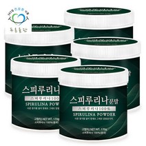 푸른들판 스피루리나 분말 가루 100% 170gx5통 스피룰리나, 단품