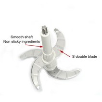 고기 다지기 육절기 분쇄기 작은 3L 및 5L 전기 분쇄기용 더블 레이어 블레이드 1 개 프로세서 부품 주방 도구, 3L S double blade