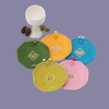 한국 적인 선물 외국인 친구 전통 결혼 좋아하는 기념품 5종세트 방문 증정 티 컵 코스터 다용도 받침, 1번 사각 5종세트