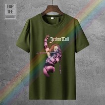 대나무단소 플라스틱 단소 Jethro Tull 티셔츠 플루트 공식 상품, 07 0004678-Army Green_03 M