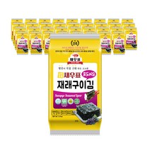 새우표 완도 포도씨유 도시락김, 4g, 36봉