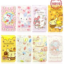 헬로키티 플라워 다이어리 케이스 아이폰12 미니 프로 맥스 갤럭시S20 FE LG Q92 마이멜로디 리틀트윈스타 시나모롤