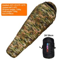 미군침낭 군용침낭 차박 베이스 백패킹 온열 동계 군대 혹한기 슬리핑백 겨울 캠핑, 1200g Duck down7