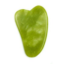 하트괄사 유기괄사 녹색 천연 옥 과샤 스크래핑 플레이트 구아샤 마사지 얼굴 경락 조각 도구 팔 도구, 04 D