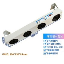 이오나이저 이온 아이저 정전기 방지 제거 블로워 팬, 팬 4개800MM