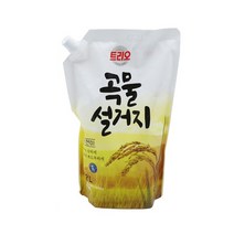 트리오 곡물설거지 우리현미 주방세제 1.2L 리필 그릇, 상세페이지 참조