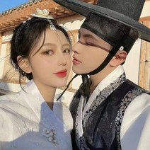 어른한복 남자계량한복 생활한복 남자 기성 한복 설날 추석 촬영 새로운 Yanji 한국 남녀 커플 웨딩 드레스 한복 코트 드레스 스튜디오 사진 무대 공연 의상