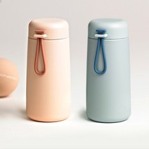 미니 파스텔텀블러 270ml 리유저블 스텐 텀블러 각인 슬림 티백 명품 핸들 슬림, 핑크