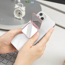 엘마인드 잇템 오픈형 상하 미러 스마트톡 그립톡 홀더, 1개, 화이트