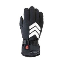 오토바이 온열 장갑 라이더 발열 겨울 라이딩용 배달, 블랙 배터리 1개