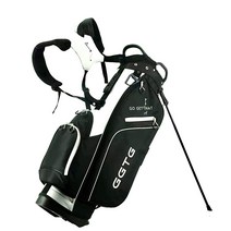 GGTG 골프 스탠드 백 경량 2.3kg(5파운드) 블랙 & 화이트