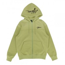 VOLCOM 빅로고 컴포트핏 후드 집업 자켓 올리브