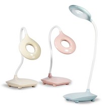 책상 공부 독서등 LED USB 충전식 탁상 시력보호 조명 스탠드형 클립형, 그린