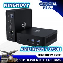 미니 PC 팬리스 라이젠 7 3750H 5 3550H 윈도우 11 HDMI 2.0 미니 DP 포트 경량 바디 지원 리눅스 자, 02 Ryzen 5 3550H_03 UK, 07 32GB DDR4 512GB NVMe