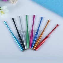 용품 By 100pcs 용량 성 스타일러스 펜 금속 메쉬 마이크로 섬유 팁 터치 스크린 전화 태블릿 PC 아이폰 호환 iPad, [04] 파란